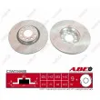 Jeu de 2 disques de frein avant ABE C3W034ABE - Visuel 3