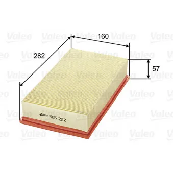 Filtre à air VALEO 585262