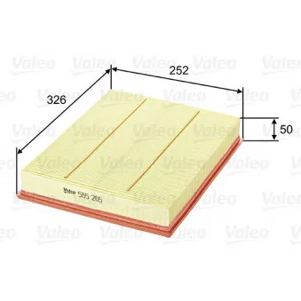Filtre à air VALEO 585265
