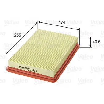 Filtre à air VALEO 585269