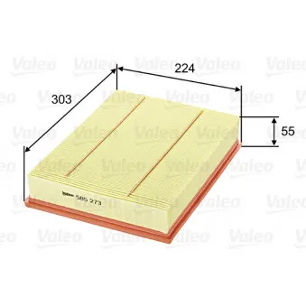 Filtre à air VALEO 585273