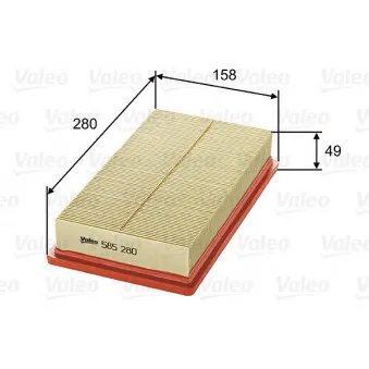 Filtre à air VALEO 585280