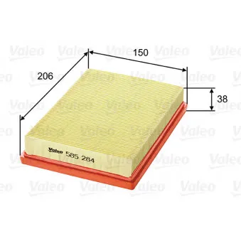 Filtre à air VALEO 585284