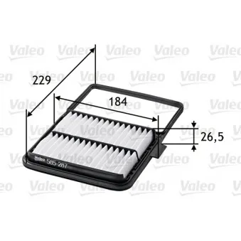 Filtre à air VALEO 585287