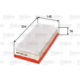 Filtre à air VALEO 585294