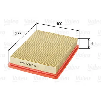 Filtre à air VALEO 585315