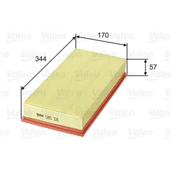 Filtre à air VALEO 585321