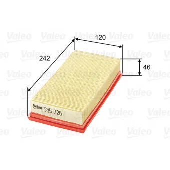 Filtre à air VALEO 585326