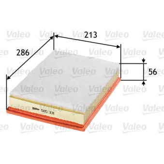 Filtre à air VALEO 585331