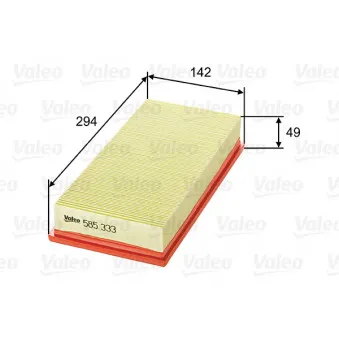 Filtre à air VALEO 585333