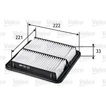 Filtre à air VALEO 585334