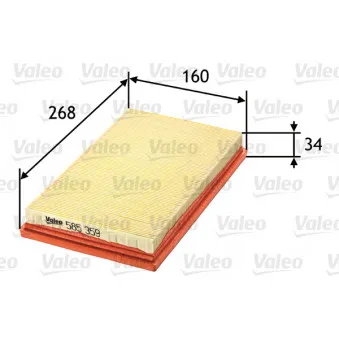 Filtre à air VALEO 585359