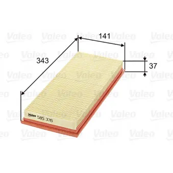 Filtre à air VALEO 585376