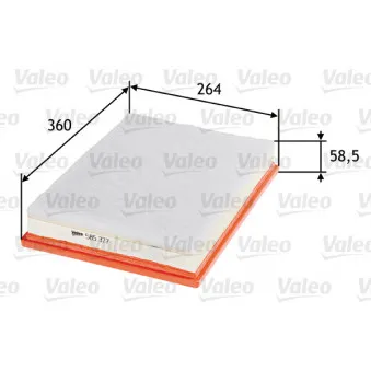 Filtre à air VALEO 585377