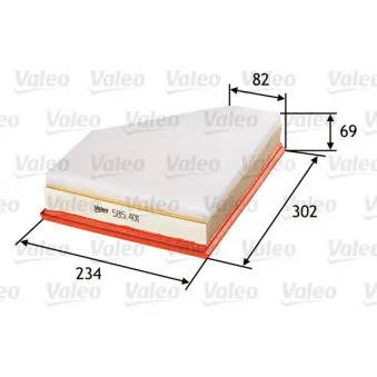 Filtre à air VALEO 585401