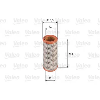 Filtre à air VALEO 585612