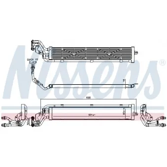 Radiateur, refroidissement du moteur NISSENS 606268