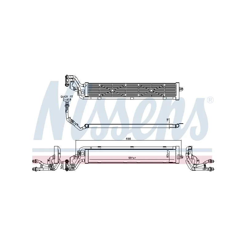 Radiateur, refroidissement du moteur NISSENS 606268
