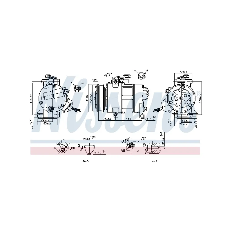 Compresseur, climatisation NISSENS 890249