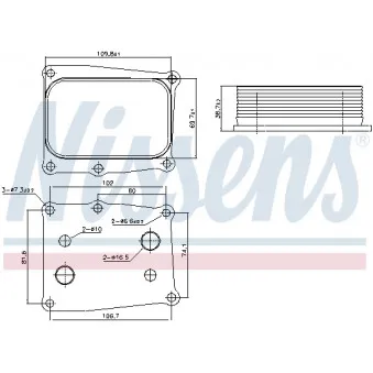 Radiateur d'huile NISSENS 91377
