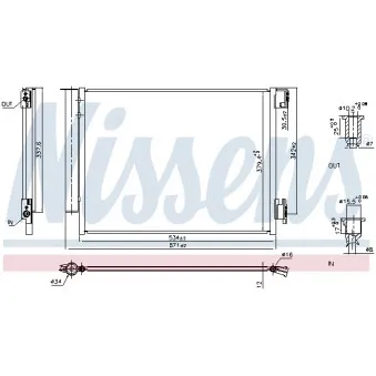Condenseur, climatisation NISSENS 941197