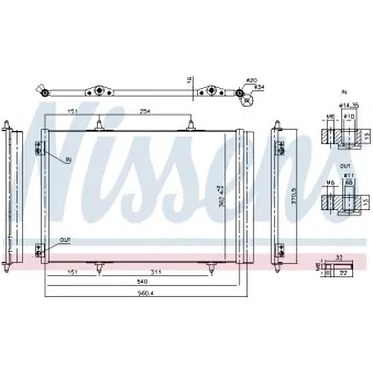 Condenseur, climatisation NISSENS 941276