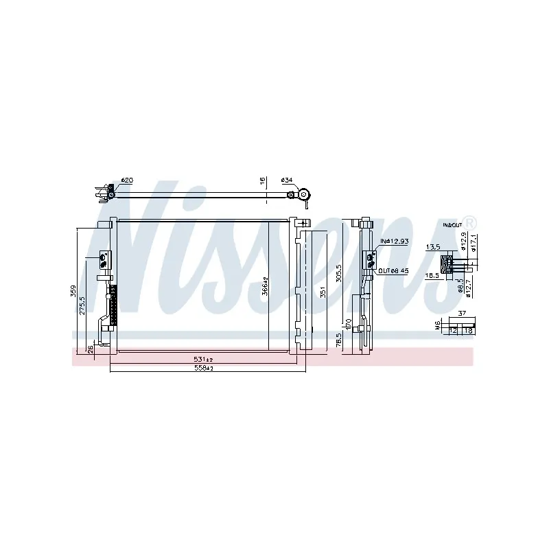 Condenseur, climatisation NISSENS 941290