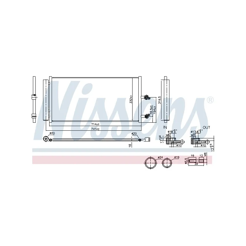 Condenseur, climatisation NISSENS 941291