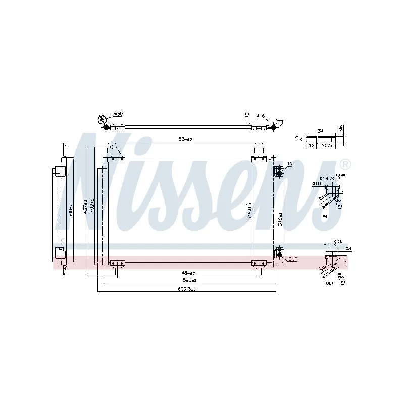 Condenseur, climatisation NISSENS 941296