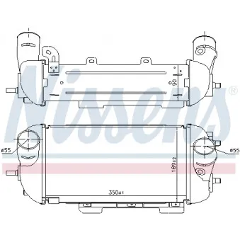 Intercooler, échangeur NISSENS 961497