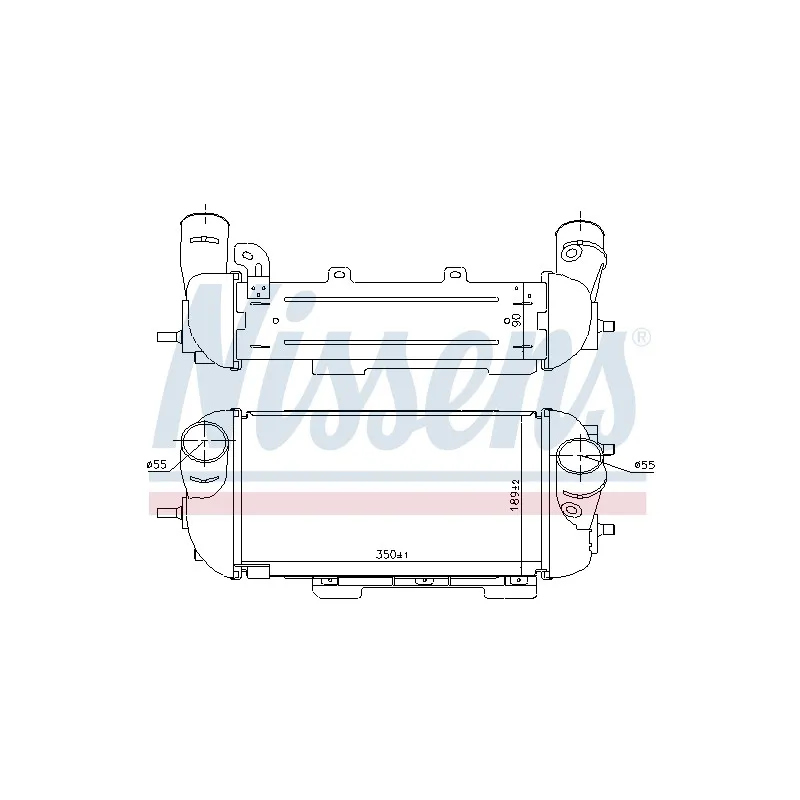 Intercooler, échangeur NISSENS 961497