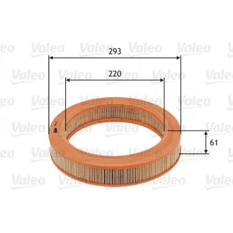 Filtre à air VALEO 585727
