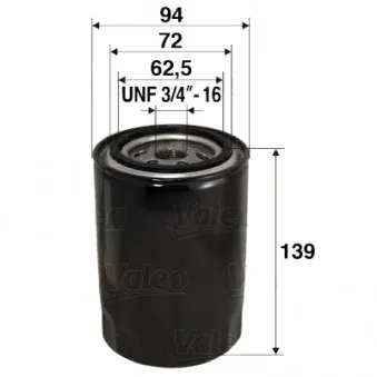 Filtre à huile VALEO 586015