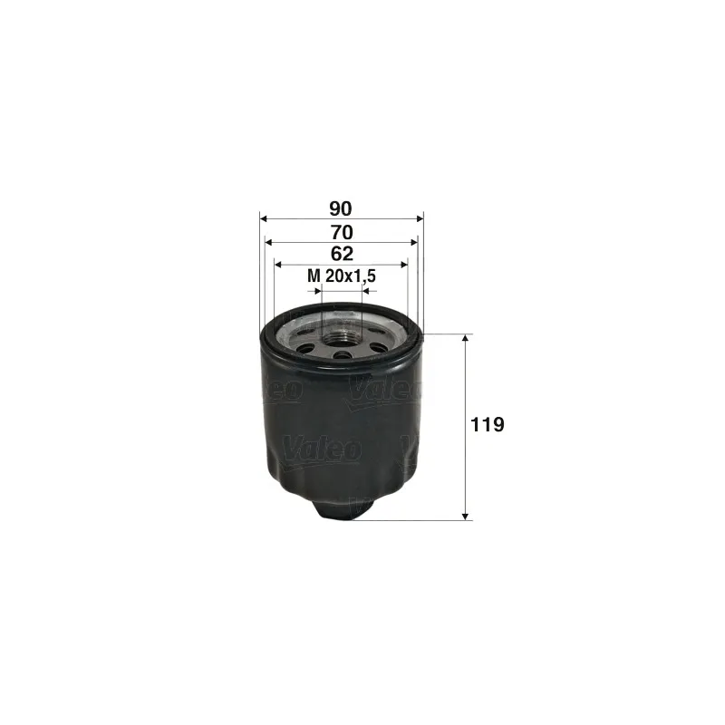 Filtre à huile VALEO 586020