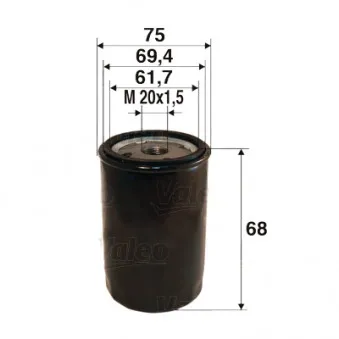 Filtre à huile VALEO 586051