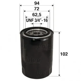 Filtre à huile VALEO 586066