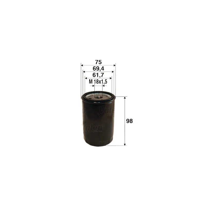 Filtre à huile VALEO 586078