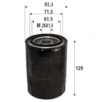 Filtre à huile VALEO 586095
