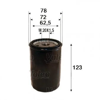 Filtre à huile VALEO 586109