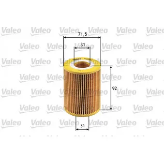Filtre à huile VALEO 586504