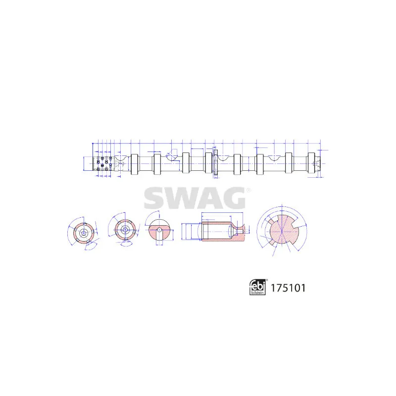 Arbre à came SWAG 33 10 2701
