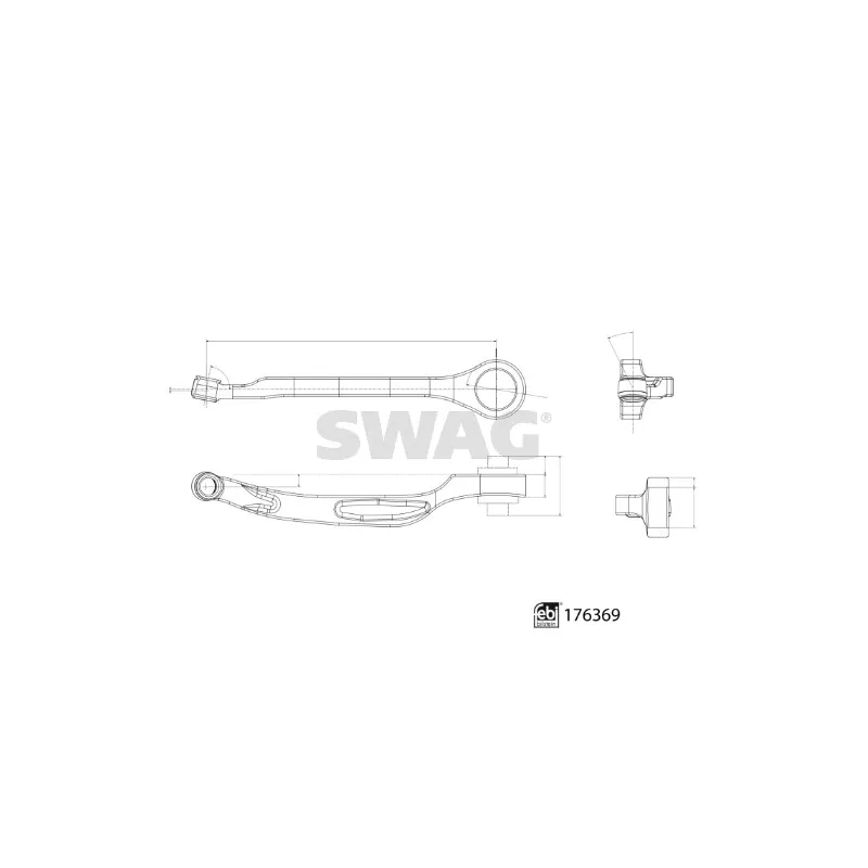 Triangle ou bras de suspension (train avant) SWAG 33 10 3497
