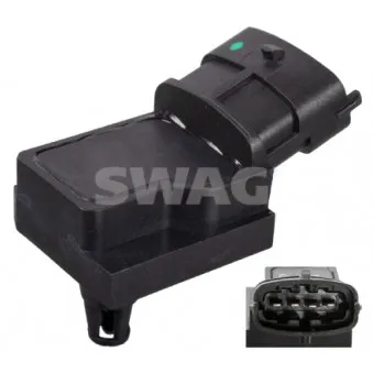 Capteur, pression du tuyau d'admission SWAG 33 10 3730