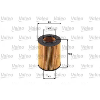 Filtre à huile VALEO 586527