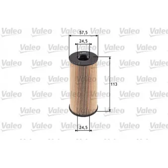 Filtre à huile VALEO 586529