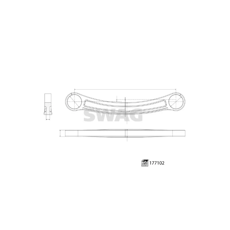 Bras de liaison, suspension de roue arrière gauche SWAG 33 10 3900