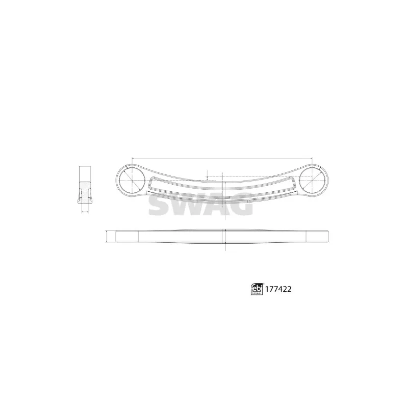 Biellette de barre stabilisatrice arrière gauche SWAG 33 10 4105