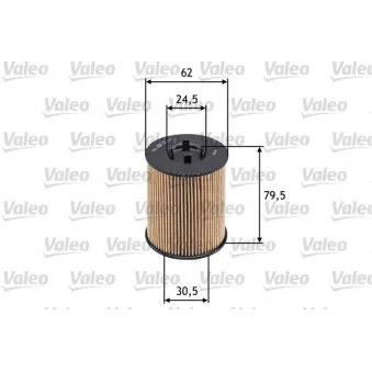 Filtre à huile VALEO 586539