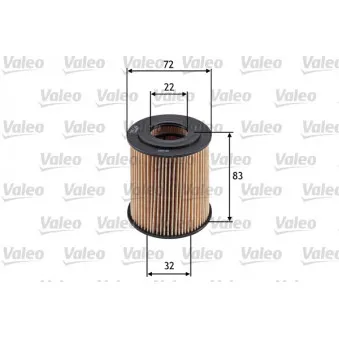 Filtre à huile VALEO 586542