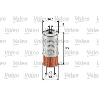 Filtre à huile VALEO 586546